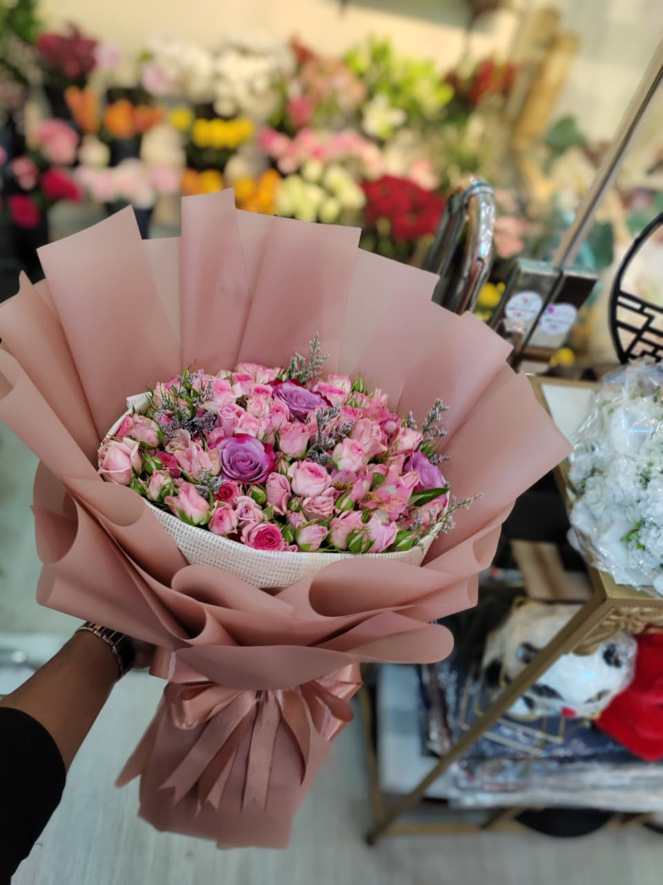 باقة وردية
