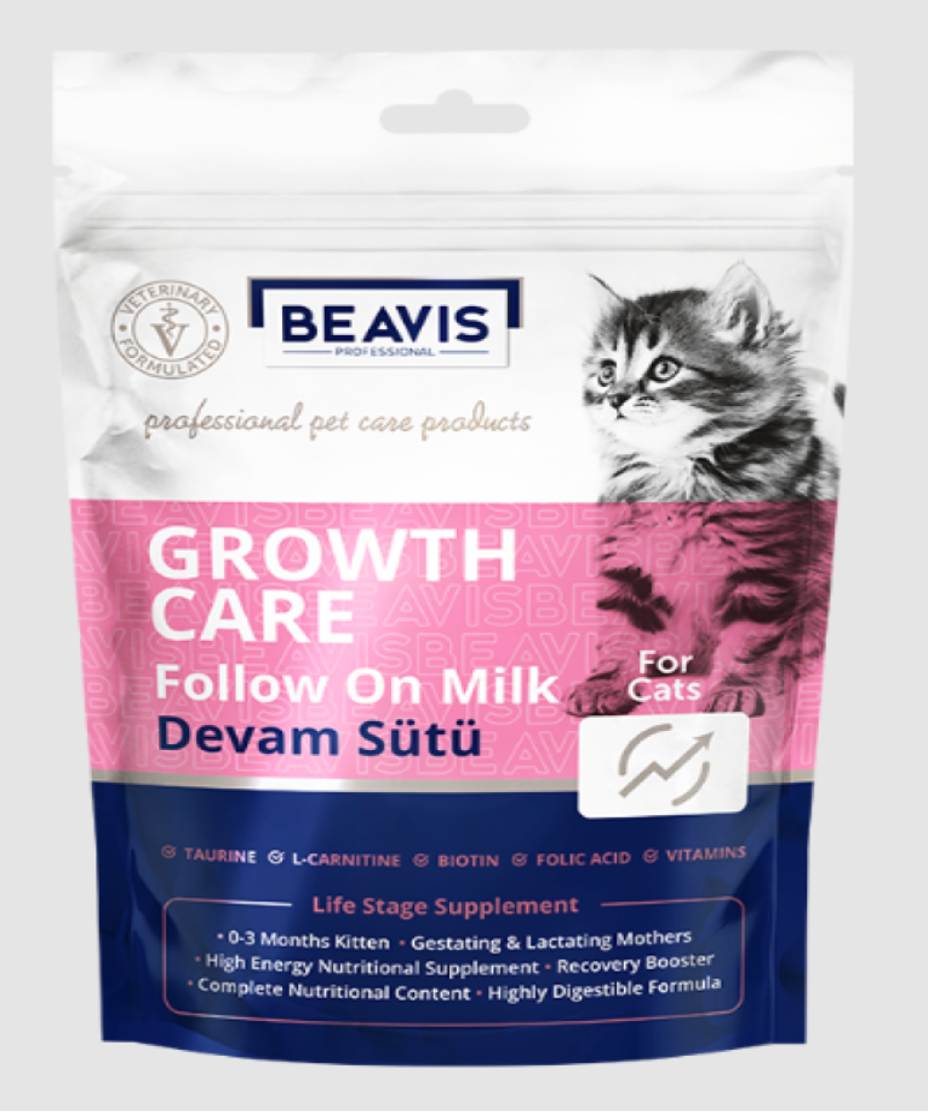 حليب قطط 200 جرام GROWTH CARE FOLLOW ON MILK 200ge