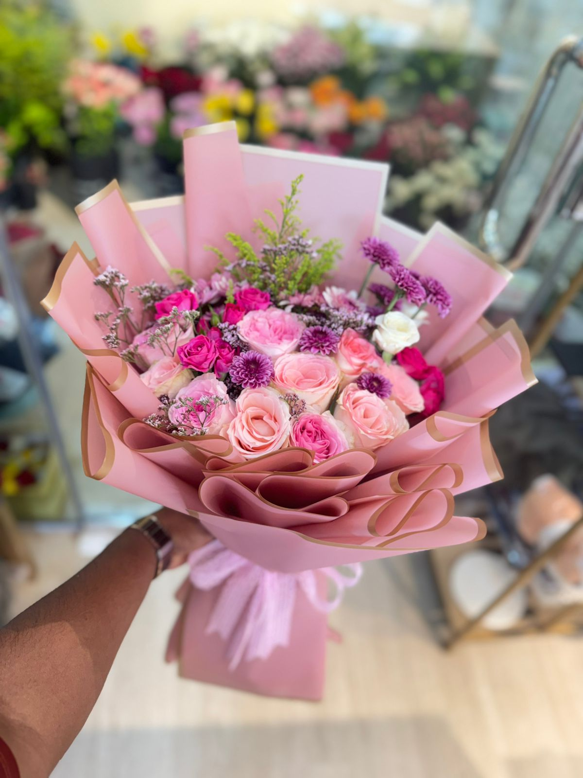 باقة ورد مشكلة
